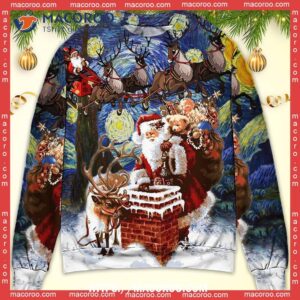 christmas santa coming for you sweater pink christmas sweater 1