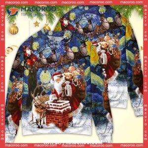 christmas santa coming for you sweater pink christmas sweater 2