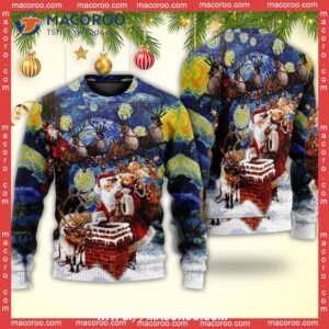 christmas santa coming for you sweater pink christmas sweater 5