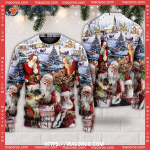 christmas santa i m just here for the ho s sweater mens ugly christmas sweater 5