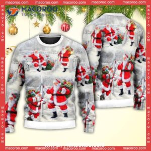 christmas santa is always with you art xmas sweater 5