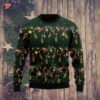 Christmas Saxophone And Ugly Sweater.