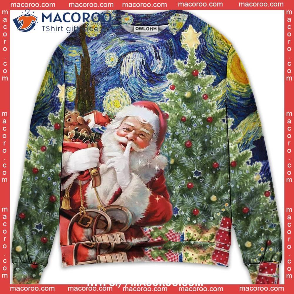 Christmas Shhhhh! It's Secret Gift For You Santa Sweater 6 Christmas Shhhhh! It's Secret Gift For You Santa Sweater