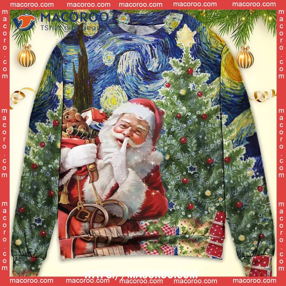 Christmas Shhhhh! It's Secret Gift For You Santa Sweater 7 Christmas Shhhhh! It's Secret Gift For You Santa Sweater