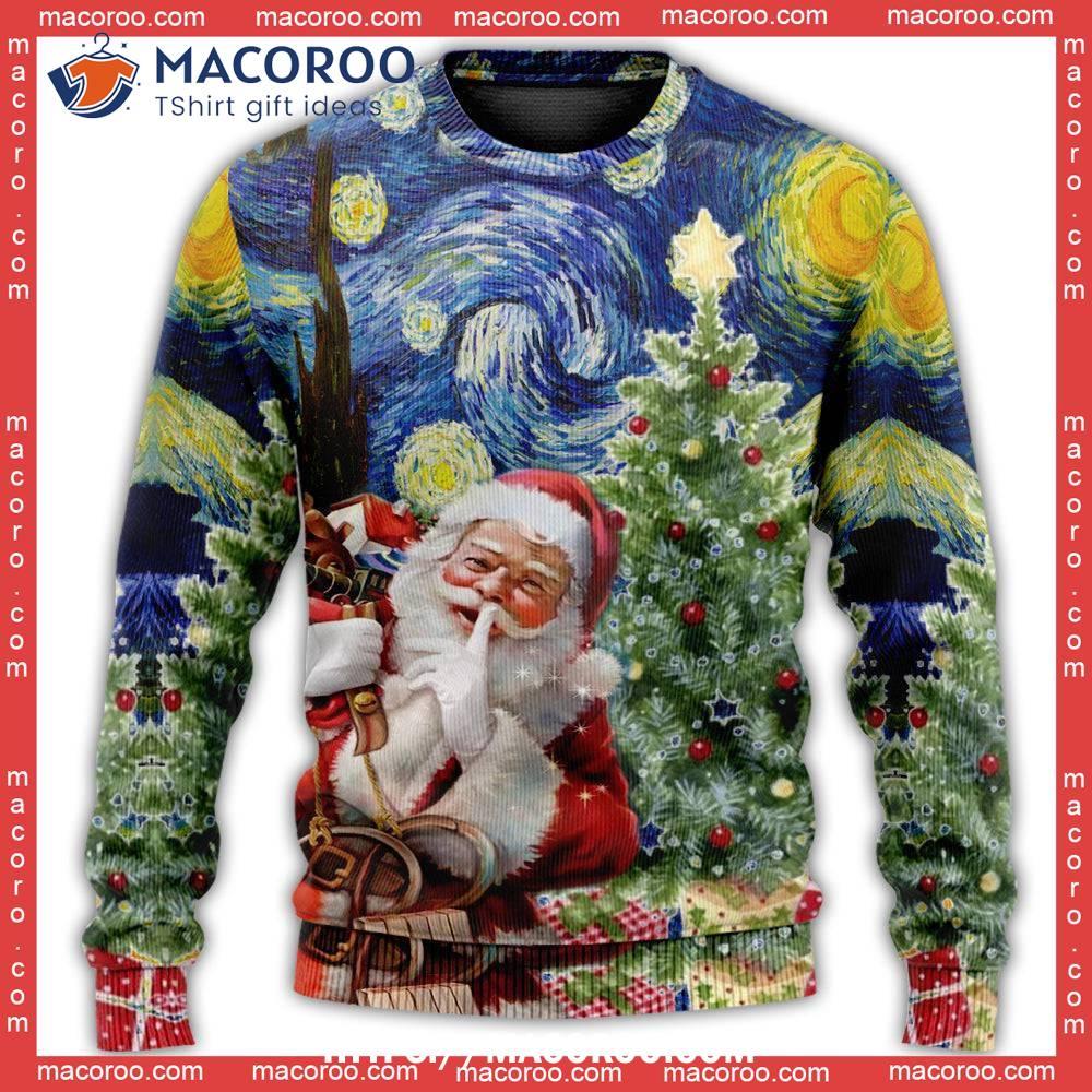 Christmas Shhhhh! It's Secret Gift For You Santa Sweater 9 Christmas Shhhhh! It's Secret Gift For You Santa Sweater