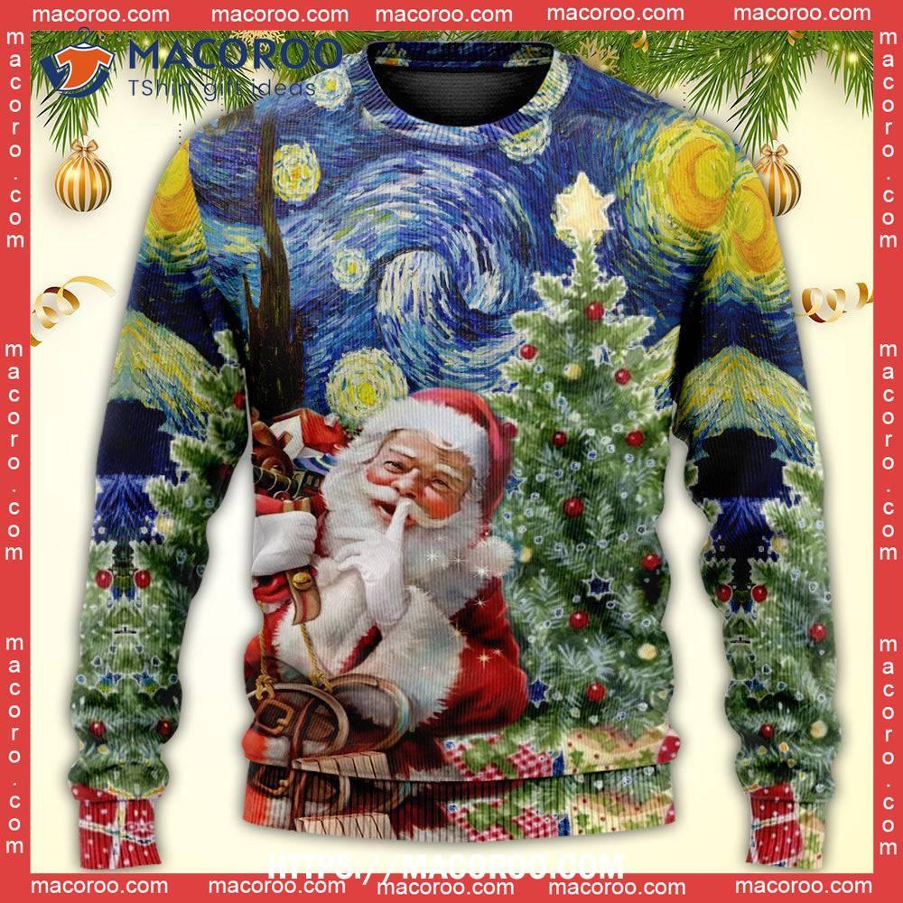 Christmas Shhhhh! It's Secret Gift For You Santa Sweater 10 Christmas Shhhhh! It's Secret Gift For You Santa Sweater