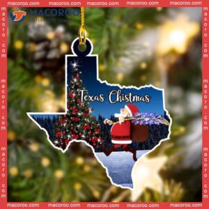 Christmas Texas Custom-shaped Acrylic Ornament