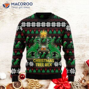 Christmas Tree Rex Ugly Sweater