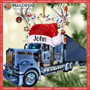 Christmas Truck Custom-shaped Name Acrylic Ornament