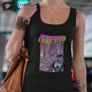 chula vista cat retro anime cityscape california usa funny shirt tank top 4