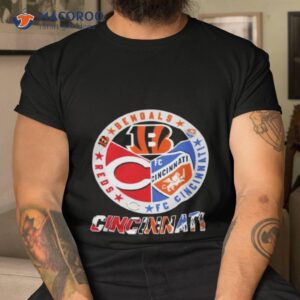 cincinnati reds cincinnati bengals fc cincinnati logo shirt tshirt