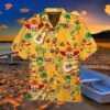 Cinco De Mayo Mexican Party With An All-over Yellow Hawaiian Shirt Pattern