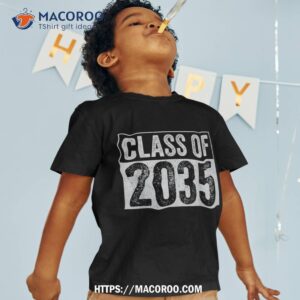 class of 2035 grow with me back to school teacher kids shirt tshirt