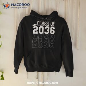 class of 2036 first day school grow with me graduation shirt hoodie