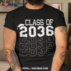 class of 2036 first day school grow with me graduation shirt tshirt