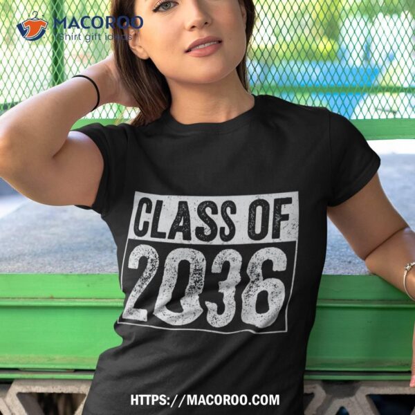 Class Of 2036 Grow With Me Back To School Teacher Kids Shirt