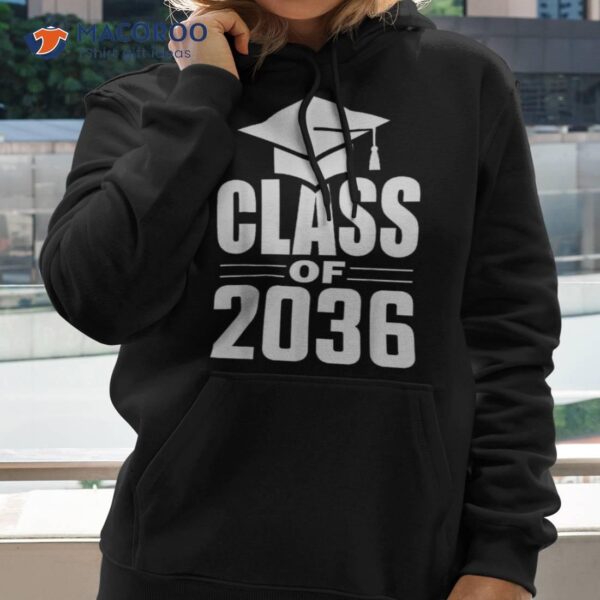 Class Of 2036 Grow With Me First Day School Boys Girls Shirt