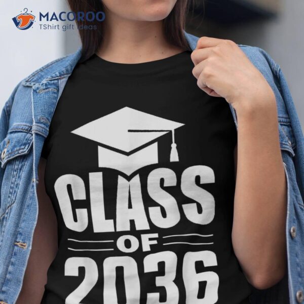 Class Of 2036 Grow With Me First Day School Boys Girls Shirt