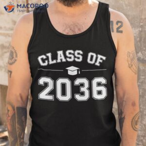 class of 2036 grow with me first day school graduation shirt tank top