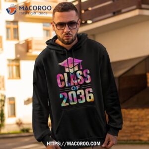 class of 2036 grow with me first day school tie dye shirt hoodie 2