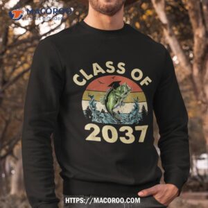 class of 2037 fishing retro grow with me first day school shirt sweatshirt