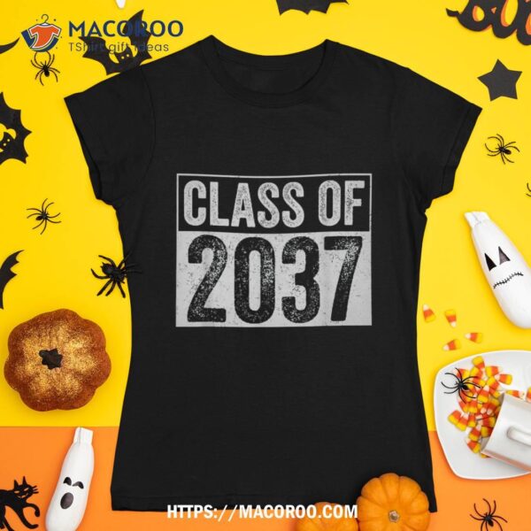 Class Of 2037 Grow With Me Back To School Teacher Kids Shirt