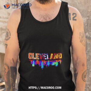 cleveland browns cleveland indians cleveland cavaliers skyline city shirt tank top
