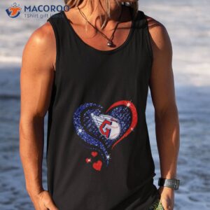 cleveland guardians baseball logo heart diamond shirt tank top