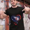 Cleveland Guardians Baseball Logo Heart Diamond Shirt