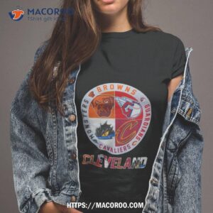 Cleveland Monsters Browns Guardians Cavaliers Logo Shirt Cleveland Monsters Browns Guardians Cavaliers Logo Shirt