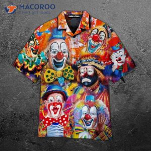 clown lover s halloween red hawaiian shirt 0