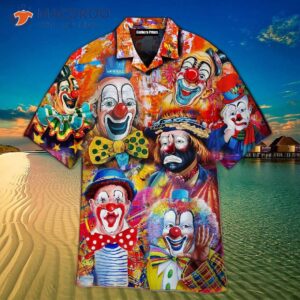 Clown Lover’s Halloween Red Hawaiian Shirt