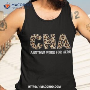 cna leopard nurse life shirt tank top 3