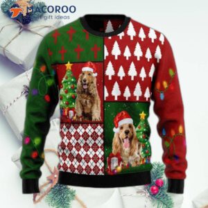 Cocker Spaniel “ho Ho Ho” Ugly Christmas Sweater