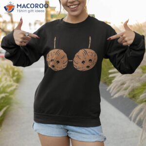 coconut bra hawaiian tiki hula party diy halloween costume shirt sweatshirt