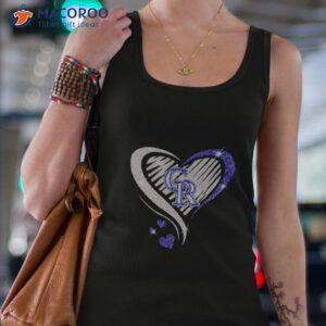 Colorado Rockies Baseball Logo Heart Diamond Shirt