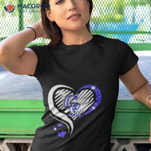 Colorado Rockies Baseball Logo Heart Diamond Shirt