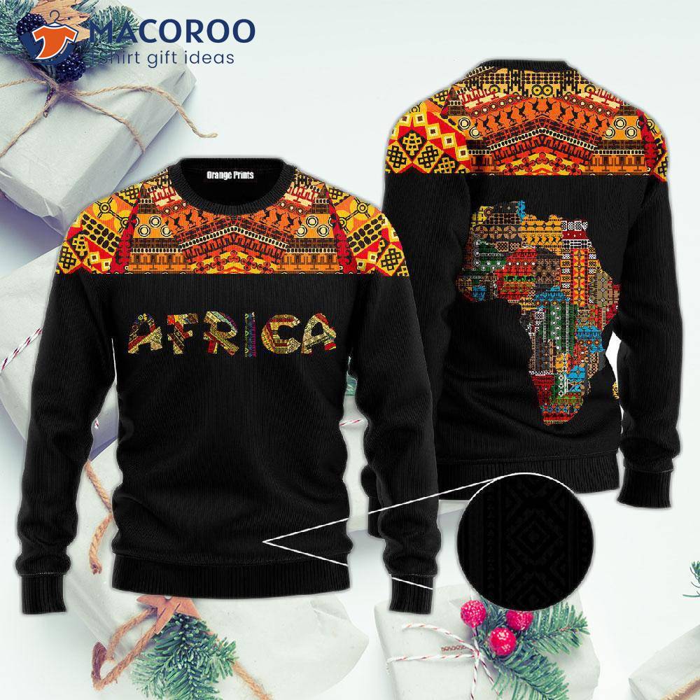 Colorful African Vintage Ugly Christmas Sweater 1 Colorful African Vintage Ugly Christmas Sweater