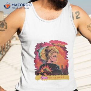 colorful barbenheimer margot robbie barbie arshirt tank top 3