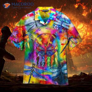 Colorful Dragonfly Tropical Hawaiian Shirts