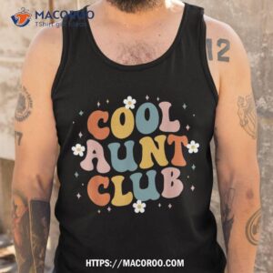 colorful floral retro groovy cool aunt club aunts aunties shirt tank top