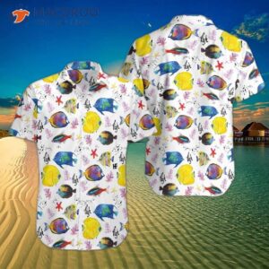 Colorful Hawaiian Shirts With White Fish