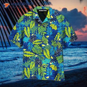 colorful summer vibes tropical pattern hawaiian shirts 0