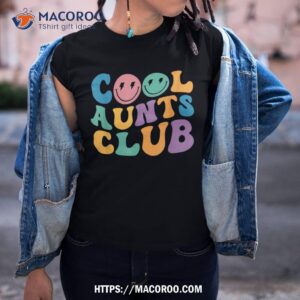 Cool Aunt Club Aunties Groovy Funny Retro Cool Aunt Club Shirt