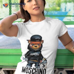 cool baseball moschino bear shirt tshirt 1