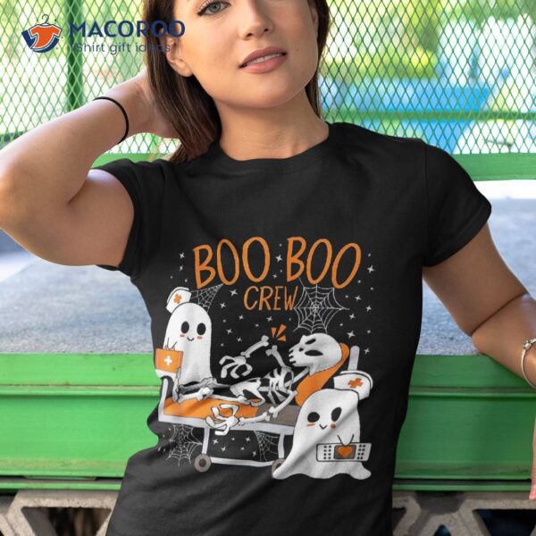 Cool Boo Crew Ghost Doctor Paramedic Nurse Halloween Shirt