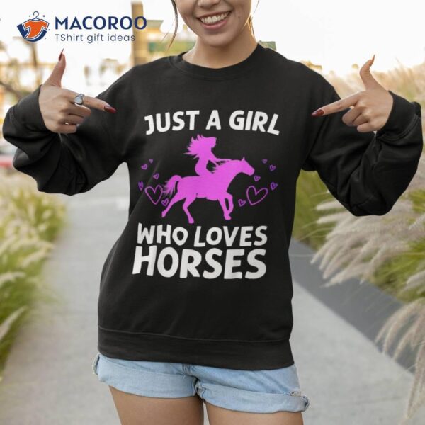 Cool Horse For Girls Cowgirl Unique Racing Shirt