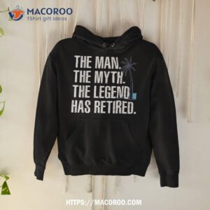 Cool Retiret For Grandpa Dad Retired Man Myth Legend Shirt