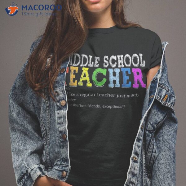 Cool Teacher Definition Back To School Appreciation Shirt