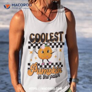 coolest pumpkin in the patch halloween boys girls shirt halloween gifts for her tank top